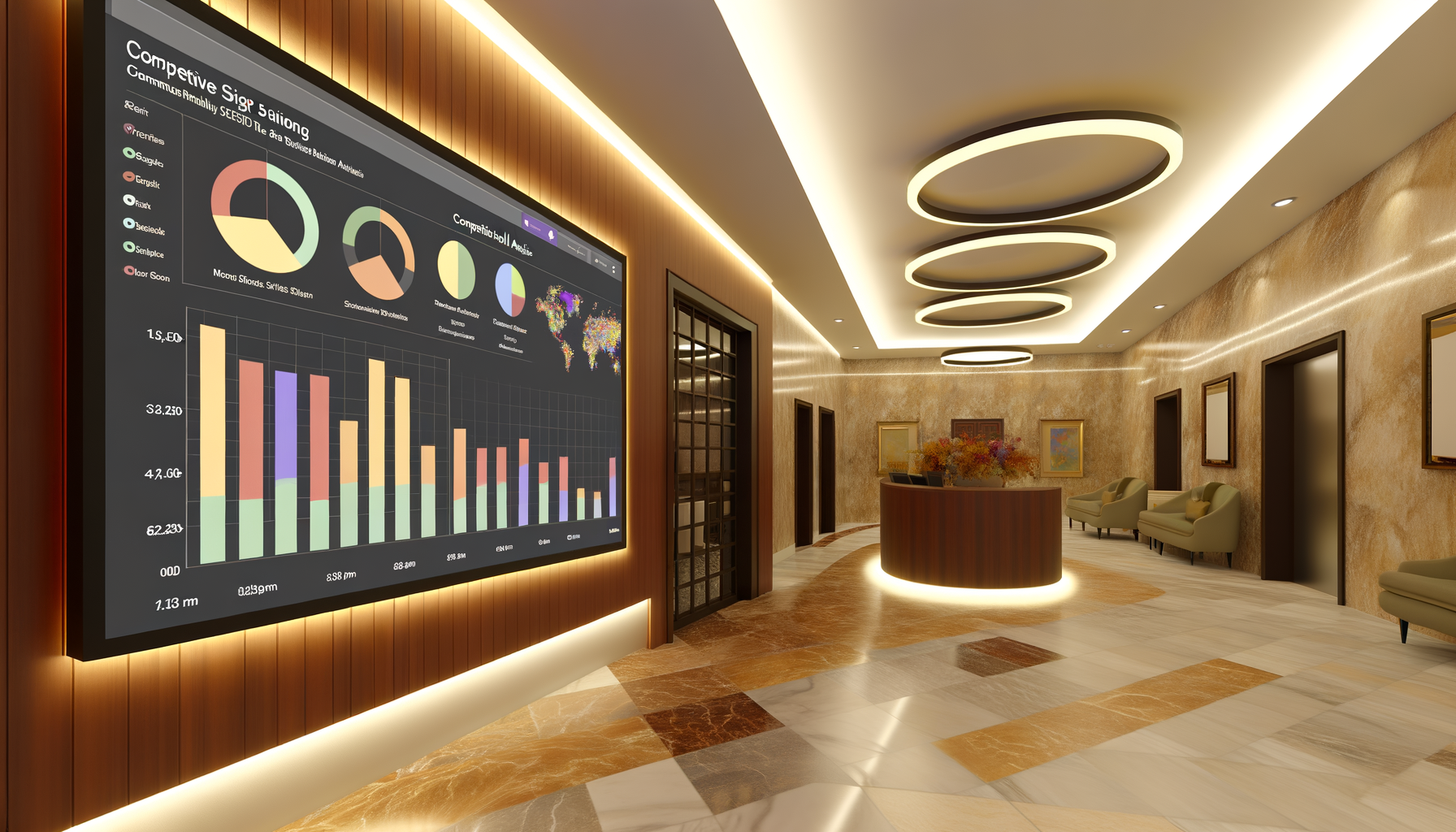 Luxury spa interior - Competitive Signal Analysis Dashboard in Luxury Spa